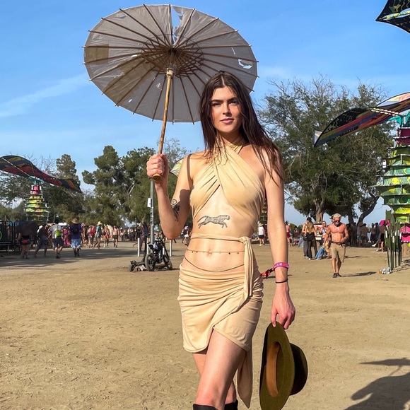 Lost Lorelei Quantum Mini Skirt + Wrap Top - Picture 4 of 4